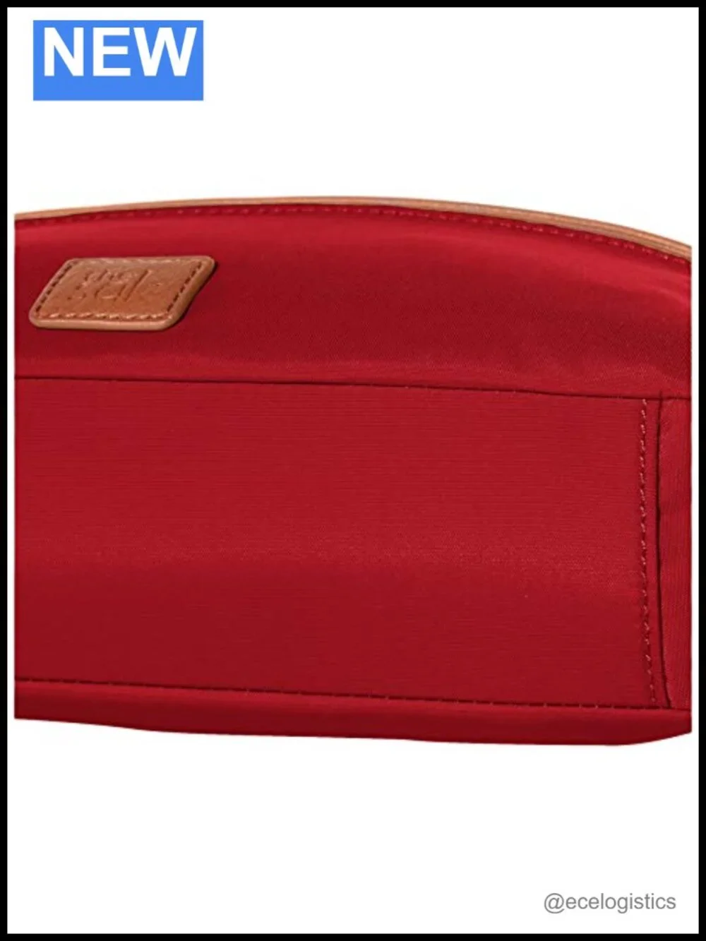 Eco Twill Crossbody Purse with Zipper Pockets & Adjustable Strap